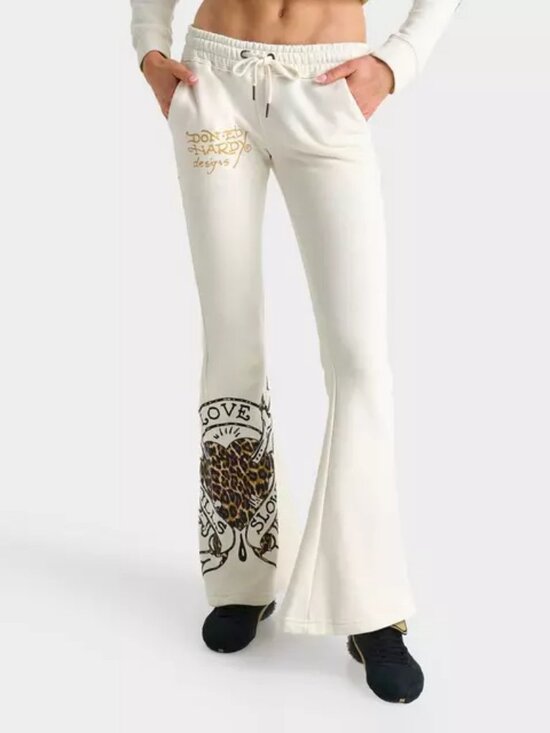 Ed Hardy Pants - Ed Hardy "Love Kills Slowly" Bootcut Fleece Jogger Pants Size M NWT